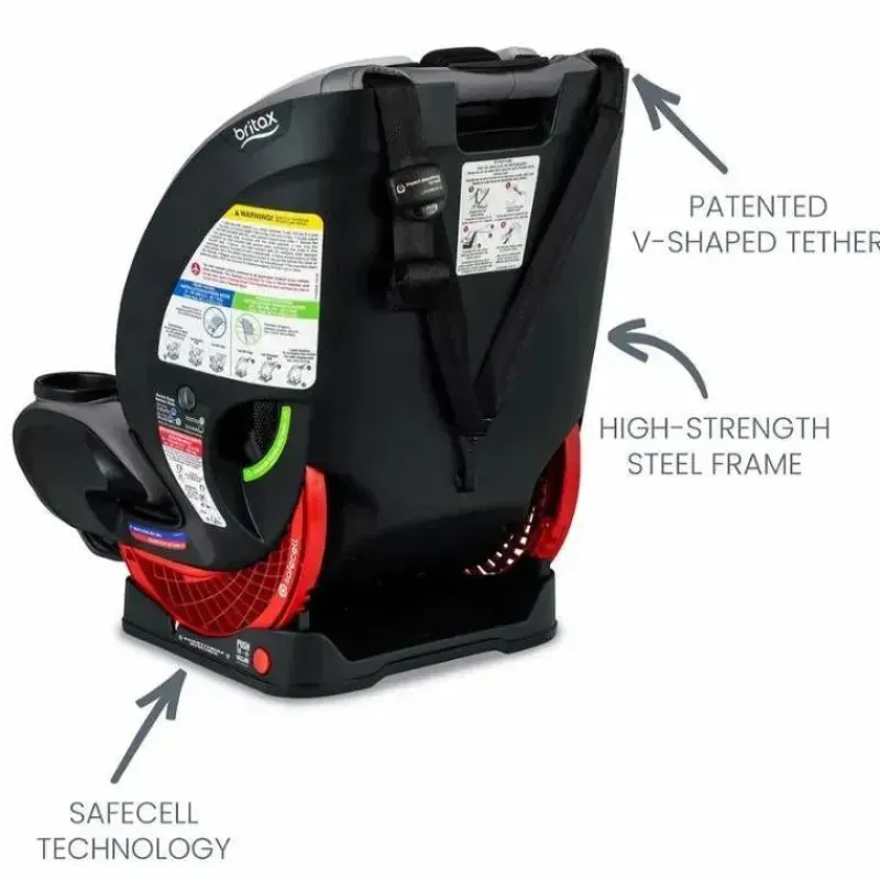 britax__assento_de_carro__SKUQIFssc8I_3.webp Britax - Assento de carro conversível multifuncional One4Life ClickTight, Glacier Graphite Best