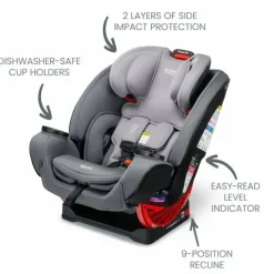 Britax - Assento de carro conversível multifuncional One4Life ClickTight, Glacier Graphite Best