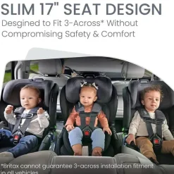 Britax - Assento de carro conversível estreito em álamo, Stone Onyx Outlet