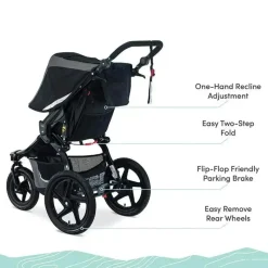 BOB Britax - carrinho de corrida Gear Revolution Flex 3.0, preto grafite Sale
