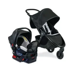 Britax - Travel System B-Free Premium e B-Safe Gen2 FlexFit Plus, Preto Clearance