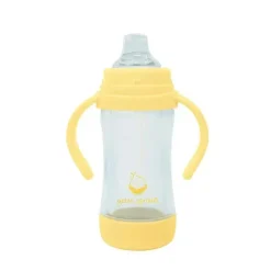 Iplay Brotos Verdes - Copo de Sorvete e Palha de Brotos Feito de Plantas e Vidro, Amarelo Clearance