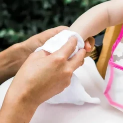 Iplay Brotos Verdes - Panos Absorventes de Musselina de Algodão Orgânico 5Pk, Rosa Fashion