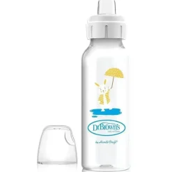 Dr. Brown's Brown - garrafa com bico estreito com canudinho de 8 onças, coelho Clearance