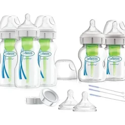 Dr. Brown's Brown - Opções + conjunto de alimentação para recém-nascidos com pescoço largo Best