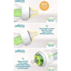 Dr. Brown's Brown - Opções + conjunto de alimentação para recém-nascidos com pescoço largo Best