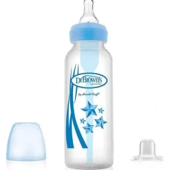 Dr. Brown's Brown's - 1 unidade de opções anti-cólicas de fluxo natural + kit inicial de garrafa com canudinho estreito, 8 onças Discount