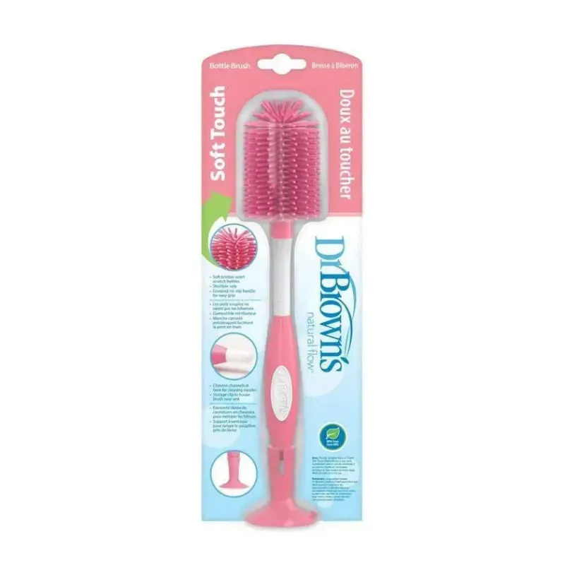 browns__escova_para_garra_SKUZZcFViMk_2.webp Dr. Brown's Brown's - Escova para garrafas de toque suave, rosa Online
