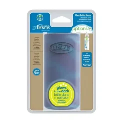 Dr. Brown's Brown's - Manga estreita para garrafa de vidro de 8 onças/250 ml, que brilha no escuro New