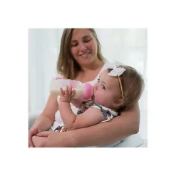 Dr. Brown's Brown's - opções de 9 onças + garrafa de gargalo largo 2 unidades, rosa Online