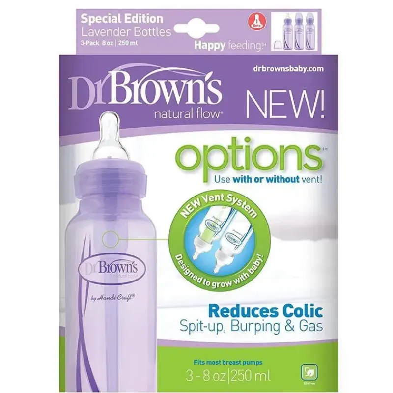 browns__opes_pp_de__onas__SKUZmuozoTD_1.webp Dr. Brown's Brown's - Opções Pp de 8 onças + garrafa estreita roxa, 3 unidades Best