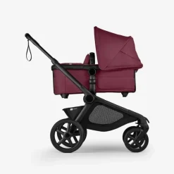 Bugaboo - Carrinho de bebê Kangaroo Complete, Preto/Cereja Escuro Hot
