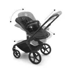 Bugaboo - Carrinho de passeio Fox 5 completo, preto/preto meia-noite Online
