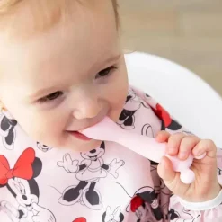 Bumkins - Conjunto de alimentação de silicone com sucção para bebês e crianças pequenas, Minnie Mouse rosa claro Best