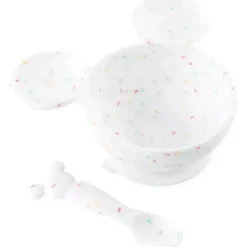 Bumkins - Conjunto de primeira alimentação de silicone com baunilha do Mickey Mouse Discount