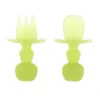 Bumkins - Conjunto de Utensílios para Bebês, Mastigadores de Silicone, Geléia Verde Discount