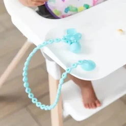 Bumkins - Cordões para acessórios de silicone azul Best