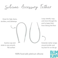 Bumkins - Correntes para acessórios de silicone cinza Outlet