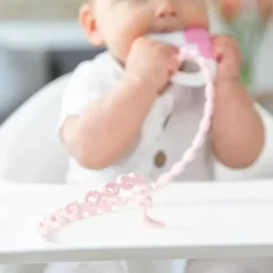 Bumkins - Correntes para acessórios de silicone rosa Clearance