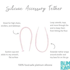 Bumkins - Correntes para acessórios de silicone rosa Clearance