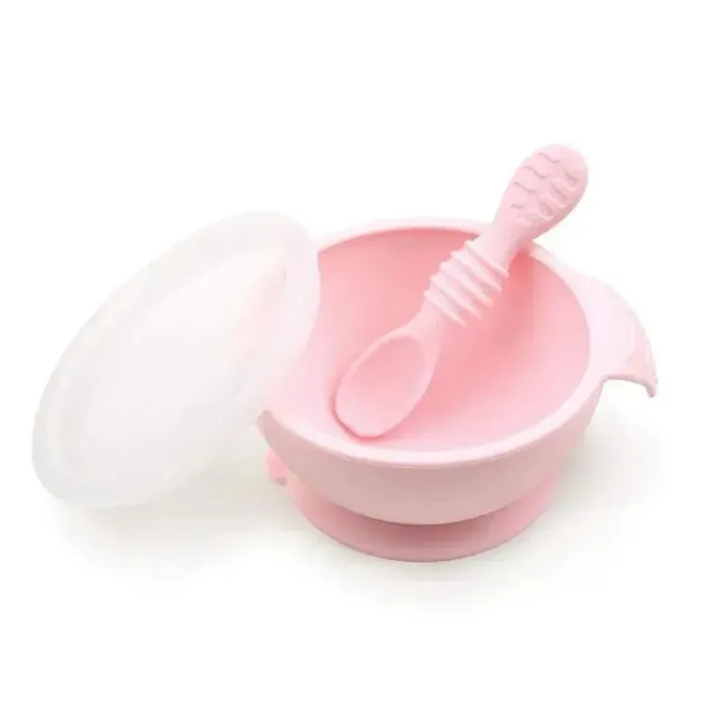 bumkins__primeiro_conjunt_SKUCsJNbTZv_0.webp Bumkins - Primeiro conjunto de alimentação de silicone com tampa e colher, rosa Online
