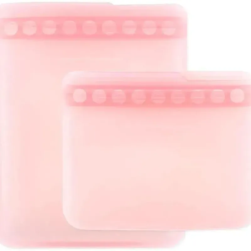 bumkins__saco_reutilizvel_SKU89claZzi_0.webp Bumkins - Saco reutilizável plano de silicone 2Pk, rosa Sale
