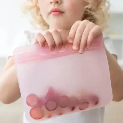 Bumkins - Sacos reutilizáveis ​​de silicone para sanduíches e lanches, sálvia verde Fashion