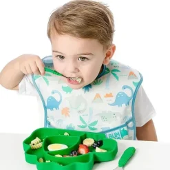 Bumkins - SuperBib 3 Pack, Dinossauros/Trópico Azul New