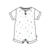 Burt's Bees Baby Burts Bees - Baby Desert Life Romper Underwater Hot