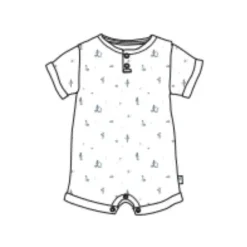 Burt's Bees Baby Burts Bees - Baby Desert Life Romper Underwater Hot