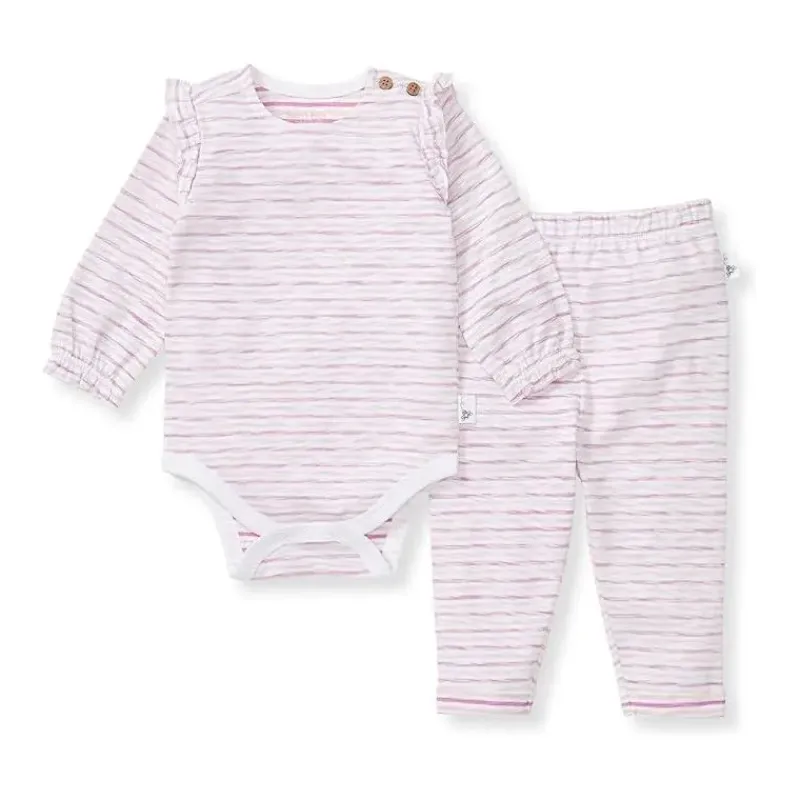 burts_bees__baby_girl_slu_SKUJko8QFBr_0.webp Burt's Bees Baby Burts Bees - Baby Girl Slub Stripe Bodysuit Set, Crocus Best