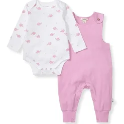 Burt's Bees Baby Burts Bees - Baby Girl Tortoise Jumpsuit & Bodysuit Set, Crocus Sale