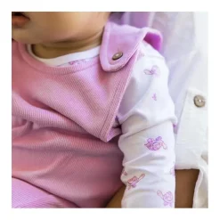 Burt's Bees Baby Burts Bees - Baby Girl Tortoise Jumpsuit & Bodysuit Set, Crocus Sale