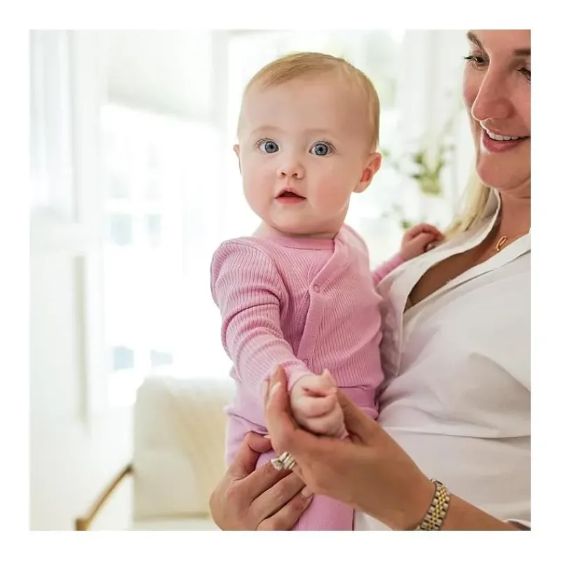 burts_bees__baby_girl_wra_SKU7Fl60tf7_3.webp Burt's Bees Baby Burts Bees - Baby Girl Wrap Front Bodysuit Set, Crocus Clearance