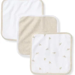 Burt's Bees Baby Burt's Bees - Baby Infant Washcloths, 100% Organic Cotton, 3Pck, Oatmel New
