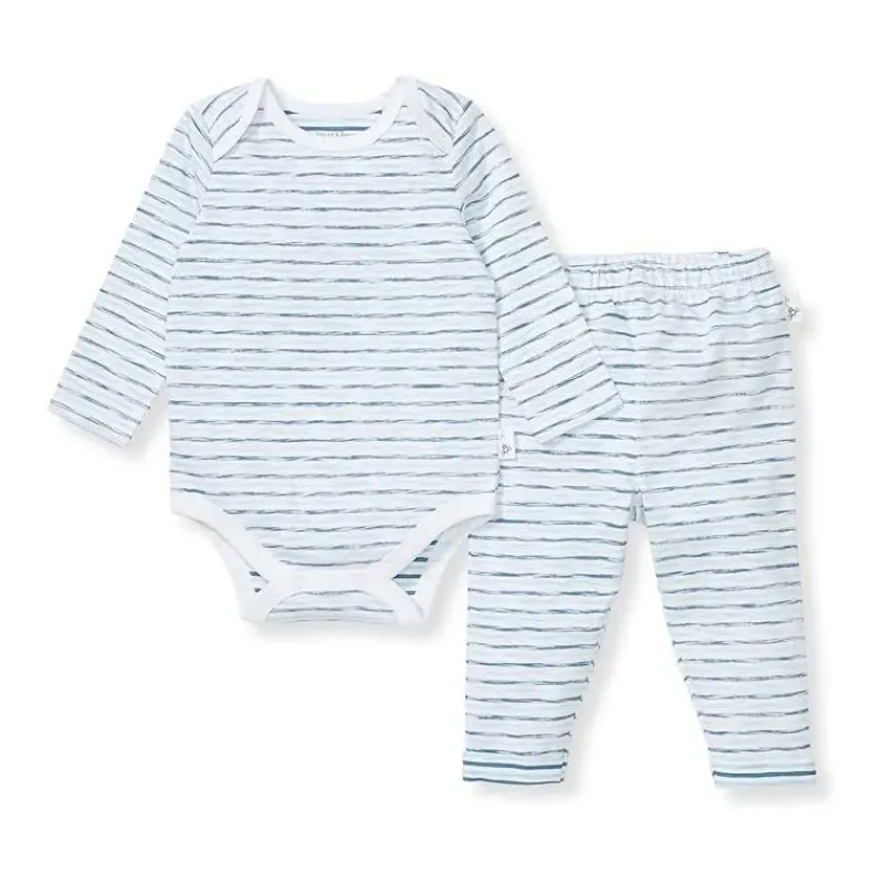 burts_bees__baby_slub_str_SKUA5tCl7UF_0.webp Burt's Bees Baby Burts Bees - Baby Slub Stripe Bodysuit Set Underwater Clearance