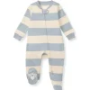 Burt's Bees Baby Burts Bees - Baby Unisex Rugby Stripe Sleep & Play, Quarry Discount