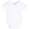 Burt's Bees Baby Burts Bees – Body de manga curta com costura reversa e decote em V, nuvem Best