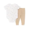 Burt's Bees Baby Burts Bees – Conjunto de body e calça canelada para bebê Golden Bee, nuvem Sale