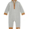 Burt's Bees Baby Burts Bees - Macacão French Terry Collard, Cinza Urze Best