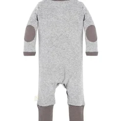 Burt's Bees Baby Burts Bees - Macacão Henley Neutro para Bebê, Heather Grey, Prematuro Online