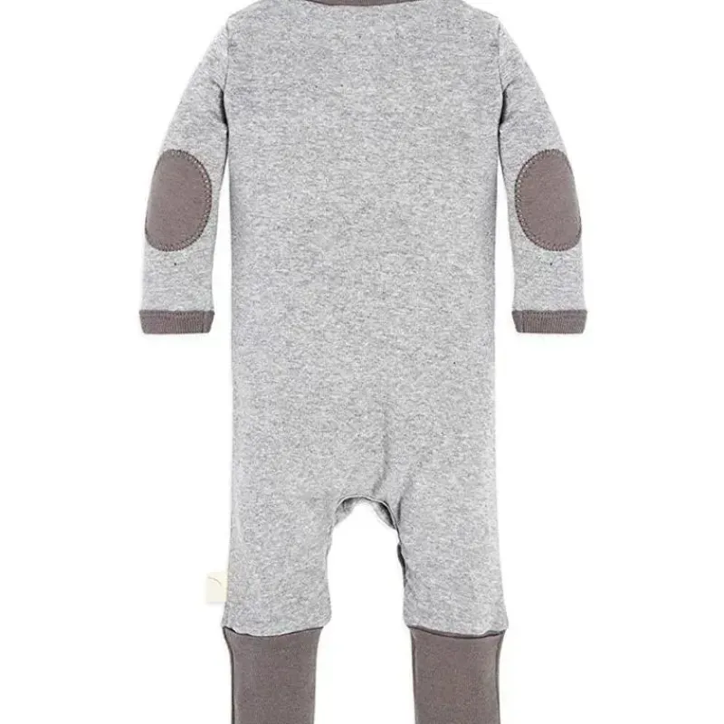 burts_bees__macaco_henley_SKUdCChthft_1.webp Burt's Bees Baby Burts Bees - Macacão Henley Neutro para Bebê, Heather Grey, Prematuro Online