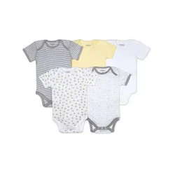 Burt's Bees Baby Burt's Bees - 5Pk Baby Bodysuits manga curta, Sunshine Online
