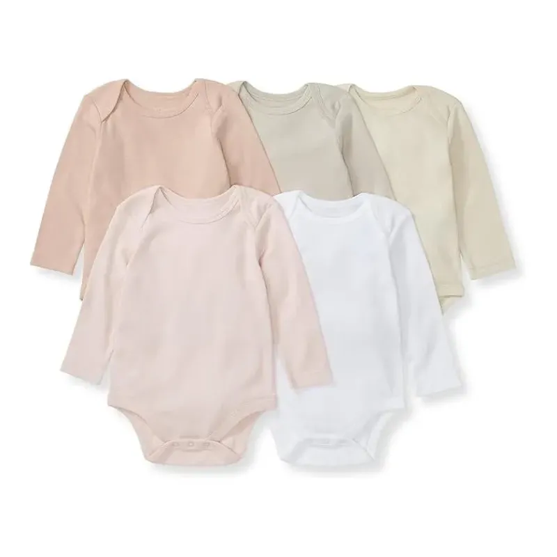 burts_bees__pk_baby_girl__SKUDKhvuYk4_0.webp Burt's Bees Baby Burts Bees - 5Pk Baby Girl Solid Long Sleeve Bodysuits, Pink Sand Discount