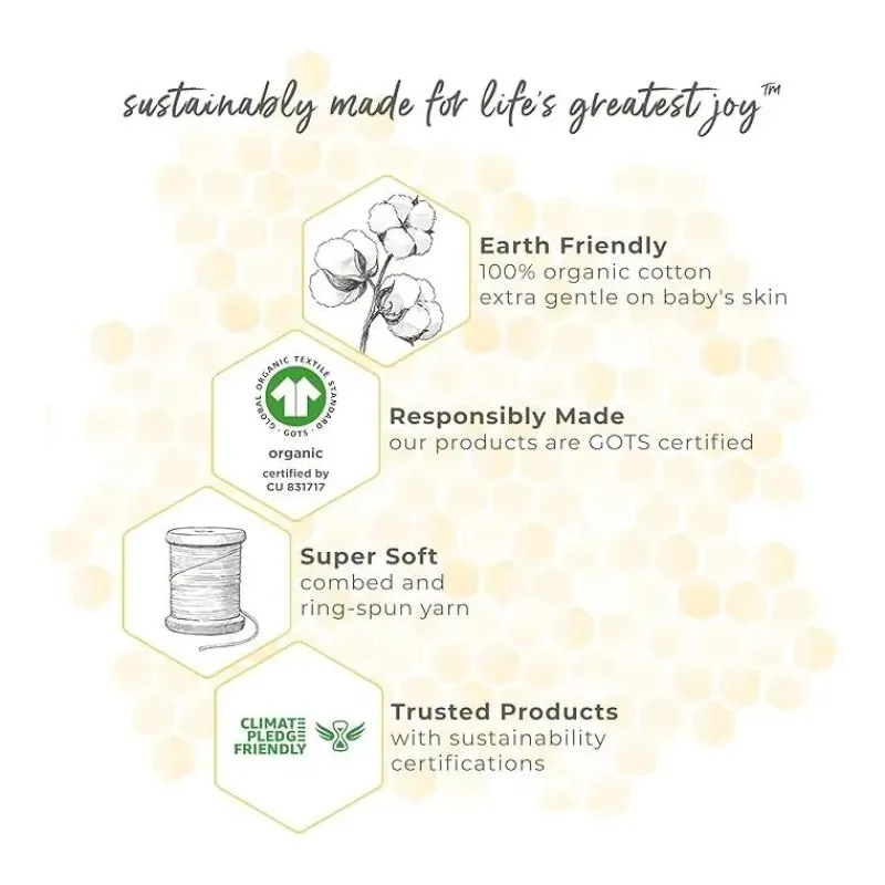 burts_bees__pk_baby_unise_SKUPpgAGAPj_1.webp Burt's Bees Baby Burts Bees - 6Pk Baby Unisex Organic Cotton Bodysuit & Pant Set, Limestone Clearance
