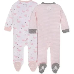 Burt's Bees Baby Burts Bees - 2Pk Graceful Swans dormem e brincam, amanhecer Hot