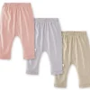 Burt's Bees Baby Burts Bees - 3Pk Organic Cotton Baby Harem Pants, Pink Sand Discount