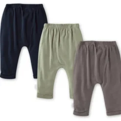 Burt's Bees Baby Burts Bees - 3Pk Organic Cotton Baby Harem Pants, Midnight Discount