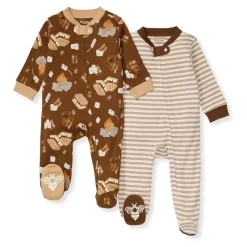 Burt's Bees Baby Burts Bees - 2Pk S'mores Please Sleep & Play, Hunter New