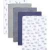 Burt's Bees Baby Burts Bees - 5Pk Wandering Elephants Burp Cloths Online